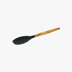 Olive Wood and silicone round spatula