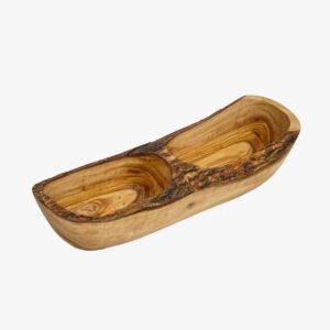 Olive Wood double rustic dish