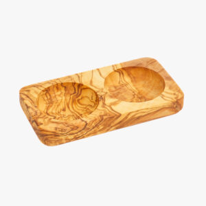 Olive Wood double round section dish