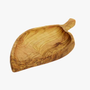 Olive Wood leaf shaped small dish