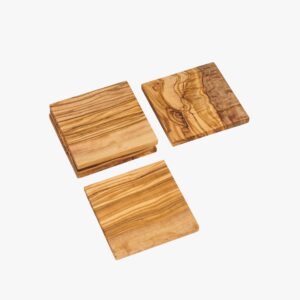 Olive Wood square coasters