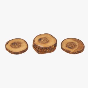 Olive Wood rustic coasters
