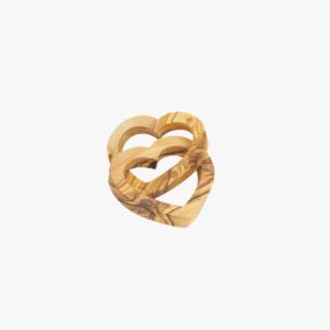 Olive Wood entwined heart
