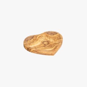 Olive Wood heart-shaped dish