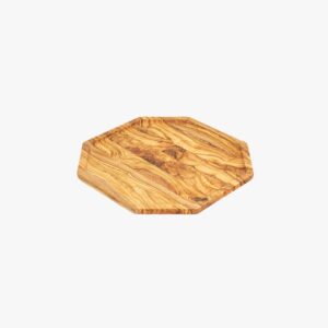 Olive Wood heptagon serving tray