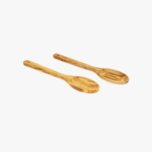 Olive Wood oval spoon set