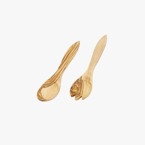 Olive Wood peakes salad server