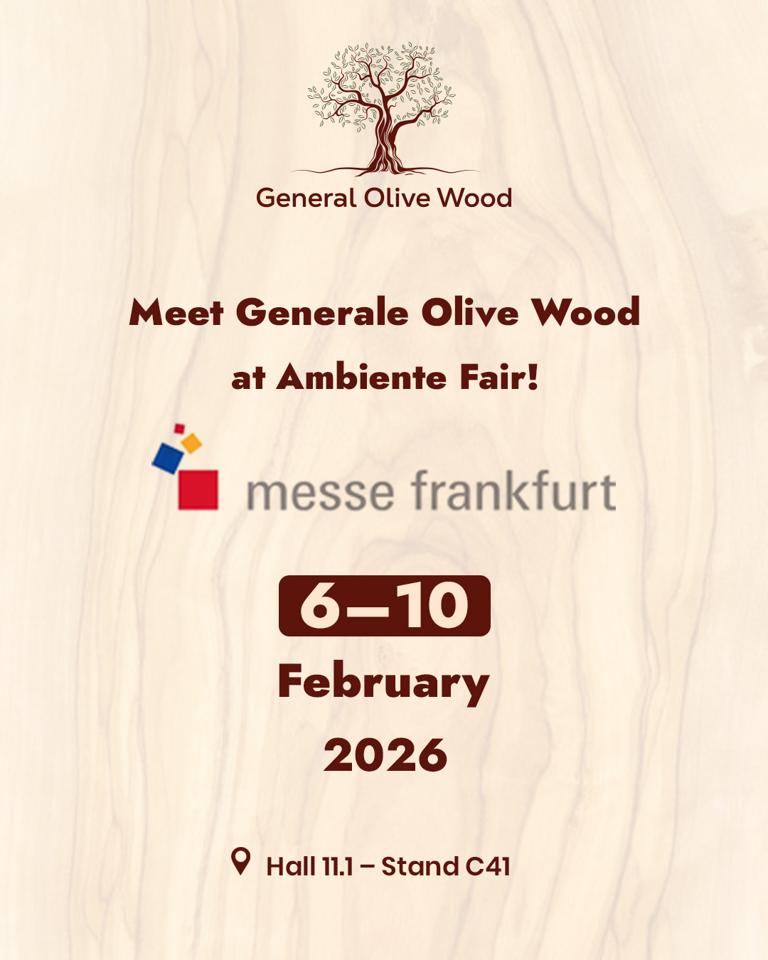 General Olivewood at Ambiente 2026 in Frankfurt