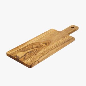 Olive Wood rectangular cutting board with handle