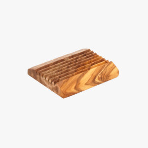 Olive Wood groove soap dish