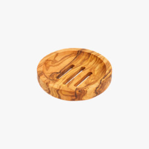 Olive Wood round soap dish