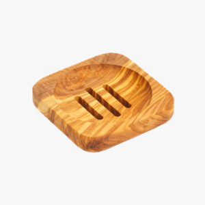 Olive Wood square soap dish